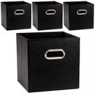 Caixas de armazenamento PRANDOM Leather Dobrable Cube 28x28x28cm pacote com 4 Caixas de armazenamento PRANDOM Leather Dobrable Cube 28x28x28cm pacote com 4