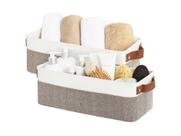 Caixas de armazenamento StorageWorks Narrow Small Baskets, pacote com 2 unidades, marrons Caixas de armazenamento StorageWorks Narrow Small Baskets, pacote com 2 unidades, marrons