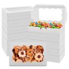 Caixas de biscoitos Jyongmer, pacote com 60, com janela transparente, 18 x 11 x 4 cm