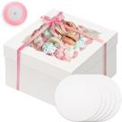 Caixas de bolo Bakepacker 36 unidades 30x30x20cm com janela e fita