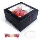Caixas de bolo DOYIDE de 10 x 10 x 5 polegadas de papelão preto (20 unidades)