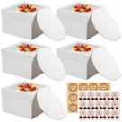 Caixas de bolo Tetutor 12 peças 30x30x20cm com janela com tábuas de bolo