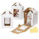 Caixas de bolo Wowxyz Tall for Tier Cakes 40x40x45cm, pacote com 3