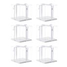 Caixas de bolo XININSUN Clear com fita, 6 unidades para bolo de 6 polegadas Caixas de bolo XININSUN Clear com fita, 6 unidades para bolo de 6 polegadas