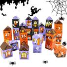 Caixas de doces com contagem regressiva do advento de Halloween HOWAF Castle 31 dias