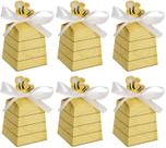 Caixas de doces KUPOO Bumble Bee Beehive Caixa de presente 50 unidades com fitas