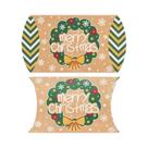 Caixas De Embalagem Para Doces E Biscoitos De Papel Kraft Feliz Natal 2024 10pcs Decoração De Festa