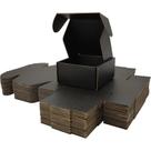 Caixas de envio Lmuze Small Black Cardboard 4x4x2in, pacote de 25