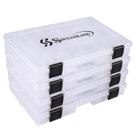 Caixas de equipamentos de pesca Sougayilang 3600 3700 com divisórias, 4 pacotes Caixas de equipamentos de pesca Sougayilang 3600 3700 com divisórias, 4 pacotes