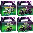 Caixas de guloseimas CHUNNIN Monster Truck verde roxo x24 Kids Party