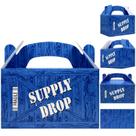 Caixas de guloseimas de festa AnaPoliz Supply Drop Favor Box x24 Blue