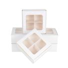 Caixas de guloseimas de padaria GRETEL BAKING, pacote com 24, 15x15x6cm com janela Caixas de guloseimas de padaria GRETEL BAKING, pacote com 24, 15x15x6cm com janela