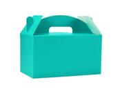 Caixas de guloseimas HUAPRINT Turquoise Large Gable, pacote com 30 Caixas de guloseimas HUAPRINT Turquoise Large Gable, pacote com 30