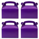 Caixas de guloseimas para festas Oletx Dark Purple, pacote com 30 alças
