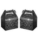 Caixas de lembrancinhas de Halloween Hxezoc Large Black Spider Web x36
