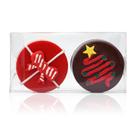 Caixas de macaron transparentes XINHPKGG 100 unidades para 2 chocolates Orec