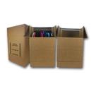 Caixas de mudança para roupas e guarda-roupas Amazon Basics 24x24x40, pacote com 3