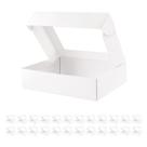Caixas de padaria BAKIPACK 25 caixas de biscoitos 25x20x6cm com janela