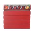 Caixas de padaria JCXGRVC Strawberry, pacote com 15 30,5x5,7x5cm