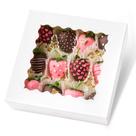 Caixas de padaria Kucoele 20 unidades com janela 20x20x6cm brancas