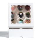 Caixas de padaria Romantic Baking 14 unidades 18 x 18 x 6 cm com janela