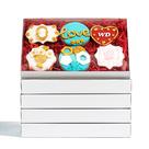 Caixas de padaria RomanticBaking, pacote com 50, pequenas, com janela, 24x15x3cm