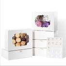 Caixas de padaria Shallive 50 unidades de 20x15x6cm com janela para guloseimas