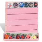 Caixas de padaria SLShepack Strawberry, pacote com 20, 30,5 x 5,7 x 5 cm