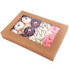 Caixas de padaria Tcoivs, pacote com 20, com janela, 41 cm x 28 cm x 6,4 cm