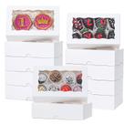 Caixas de padaria TEMLQPACK 50 unidades brancas 17,8 x 11,1 x 5 cm para eventos