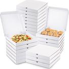 Caixas de pizza PerKoop, 100 unidades de papelão a granel, reutilizáveis, 30 cm, brancas