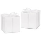 Caixas de presente Aacortalk Mini White 5x5x5cm com fitas (100 unidades)