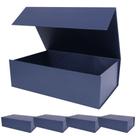 Caixas de presente Aimyoo azul marinho com tampas 35x23x11cm, pacote com 5