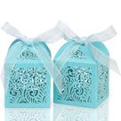 Caixas de presente COTOPHER 100 unidades de fita azul celeste de 5x5x7cm