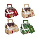 Caixas De Presente De Natal Em Forma De Casa Pequena, 8-16 Peças, Embalagem Para Chocolates,