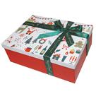 Caixas de presente de Natal STRBOXONG brancas com tampas 270x210x105mm