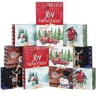 Caixas de Presente de Natal Xylitic - Pacote com 12 Unidades (30x25x7,8cm)