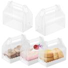 Caixas de presente de padaria Oomcu Clear Gable com papelão, pacote com 15