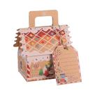 Caixas De Presente Em Forma De Casa De Gengibre Para O Natal, Caixa De Papel Para Doces E Biscoitos, Caixas De Presente Em Forma De Casa De Gengibre Para O Natal, Caixa De Papel Para Doces E Biscoitos,