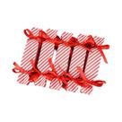 Caixas De Presente Em Forma De Doce Com Listras Vermelhas 5-10pcs Para Casamento E Aniversário Com Caixas De Presente Em Forma De Doce Com Listras Vermelhas 5-10pcs Para Casamento E Aniversário Com