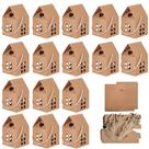 Caixas de presente GeryvTee House 8x8x7,5 cm, papel kraft, 36 unidades