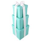 Caixas de presente Homeford Nested Square Robin's Egg Blue 13-18cm Caixas de presente Homeford Nested Square Robin's Egg Blue 13-18cm