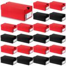 Caixas de presente, mini tênis Fullhawl, 10x5x5 cm, preto e vermelho