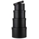 Caixas de presente Oairse Black Flower Box, conjunto de 4 com tampas para presentes Caixas de presente Oairse Black Flower Box, conjunto de 4 com tampas para presentes