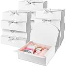 Caixas de presente Ocmoiy, pacote com 12 tampas, 27x20x8cm, papel branco