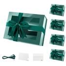 Caixas de presente PACKQUEEN Easter Green com janela 24x17,5x10cm 5p