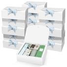 Caixas de presente PEKGRIL 15 peças brancas de papelão Kraft 25x20x10cm Caixas de presente PEKGRIL 15 peças brancas de papelão Kraft 25x20x10cm
