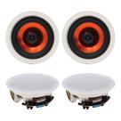Caixas de som de teto Herdio 4" 480W para embutir, 2 pares Caixas de som de teto Herdio 4" 480W para embutir, 2 pares