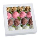 Caixas de torta JOHOPACK, pacote com 20, 25x25x6 cm, brancas com janela