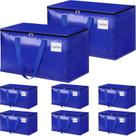 Caixas móveis StorageRight Heavy Duty 93L (pacote azul-8)